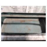 Tire pump and tool box tray