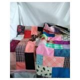 Two Small Quilts and kitchen linens