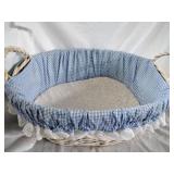 Wicker Doll Baby Basket D