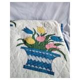 Quilt with Tulips