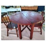 Vintage Wooden Three Piece Child