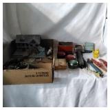 Box of vintage things, yoyos and more.