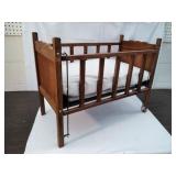 Collectible Vintage Wooden Baby Doll Crib