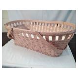 Collectible Vintage Moses Basket, Pink