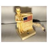 Vintage Uncle Sam Coin Bank / Night Light Combo