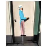 Patriotic Wooden Uncle Sam Yard Stake