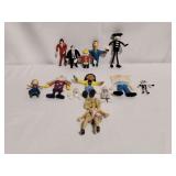 Thirteen Assorted Collectible Bendy Toys & Figures