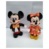 Vintage Mickey & Minnie Coin Banks
