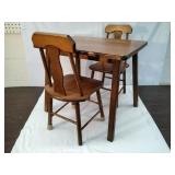 Collectible Vintage Childs Table & Chairs Set