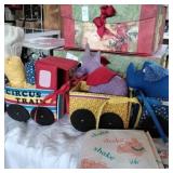 Handmade train of Circus Animals