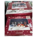 Christmas  Lighted Houses and x