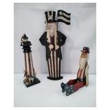 Three Assorted Americana Decor