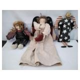 Three Assorted Handmade Americana Decor