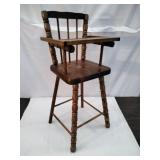 Collectible Vintage Wooden Baby Doll Highchair