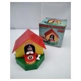 Vintage FIDO Mechanical Doghouse Bank
