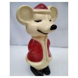 Vintage Christmas Light -Up Santa Mouse