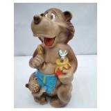 Vintage Mama Bear and Baby Bear Coin Bank