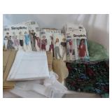 Lot of patterns, pieces of fabrics