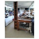 Corner shelf and quilt rack