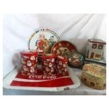 Lot of holiday tins