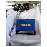 Madeira seat, umbrella, and roll around