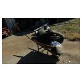 Lot of Assorted Items in a Wheel Barrow