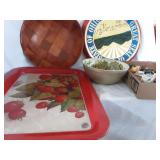 Serving Trays and Serving Bowl