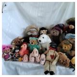 Family of stuffed animals