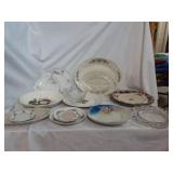 Serving dishes and plates