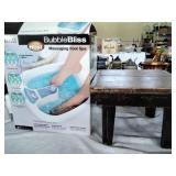 Vintage Foot Stool and Bubble Bliss
