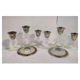 Silver Plate Candelabra Set