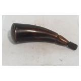 Traditional Hand Carved Black Powder Horn