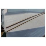 2 Assorted 50-inch Wooden Ramrods with Metal Tips