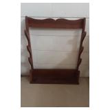 Beautiful Four-Tier Wall Mount Wooden Rifle Rack