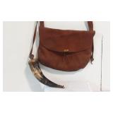 Handmade Leather Muzzleloader Powder Bag with....