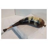Very Beautiful Hand Carved Powder Horn