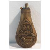 American Flask & Cap Brass and Copper Powder Flask