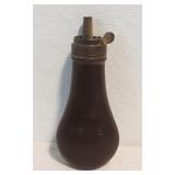 Collectible Horn and Brass Powder Flask