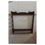 Beautiful Four-Tier Wall Mount Wooden Rifle Rack