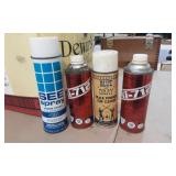 Box Lot of Assorted Partial Cleaning Cans