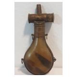 Collectible Horn and Brass Powder Flask