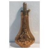 John Dixon & Sons Violin-Shape Brass Powder Flask