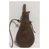 Collectible 1846 Batty Peace Brass Powder Flask