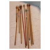 Ten Assorted Vintage Arrows