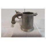 Vintage Wilton Armetale Pewter Pistol Noggin Mug