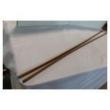 2 Assorted 50-inch Wooden Ramrods with Metal Tips