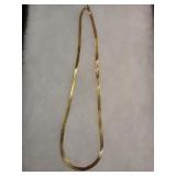 14K Yellow Gold Herringbone Chain