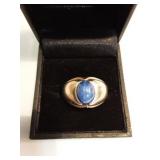 14k Oval Linde Star Sapphire Ring