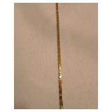 14k Yellow Gold Link Chain Anklet Bracelet