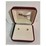 Gold Ball Stud Earrings